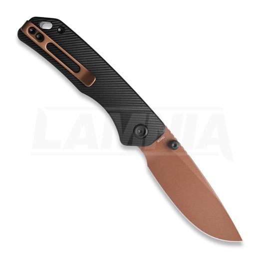Vosteed Marten - Copper Dune - Aluminum sulankstomas peilis, juoda