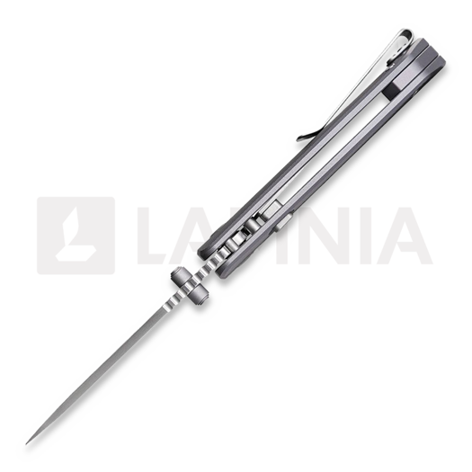 Vosteed Marten - Satin - Aluminum k&auml;&auml;nt&ouml;veitsi, harmaa