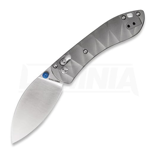 Vosteed Mini Nightshade - Satin - Titanium 접이식 나이프, 회색