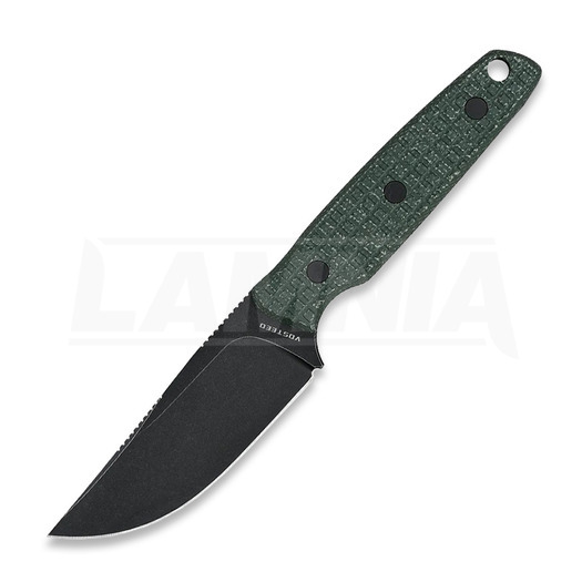 Vosteed Mink - Blackwash Clip Point - Micarta veitsi, vihreä