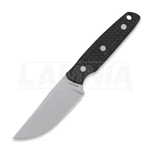 Vosteed Mink - Blastwash Clip Point - Micarta knife, black