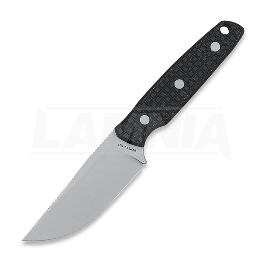 Nóż Vosteed Mink - Blastwash Clip Point - Micarta, czarny