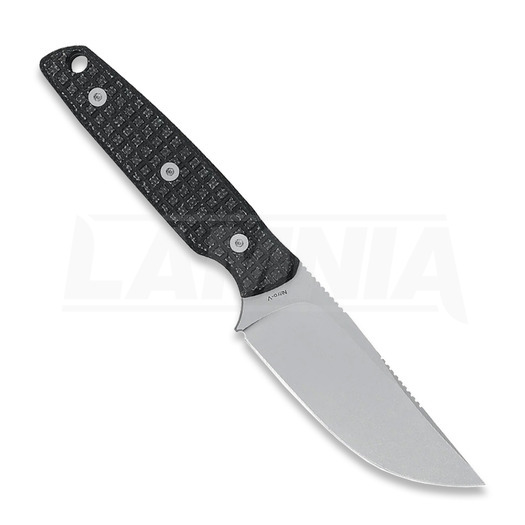 Vosteed Mink - Blastwash Clip Point - Micarta veitsi, musta