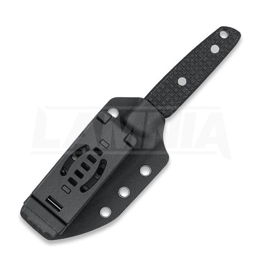 Vosteed Mink - Blastwash Clip Point - Micarta knife, black