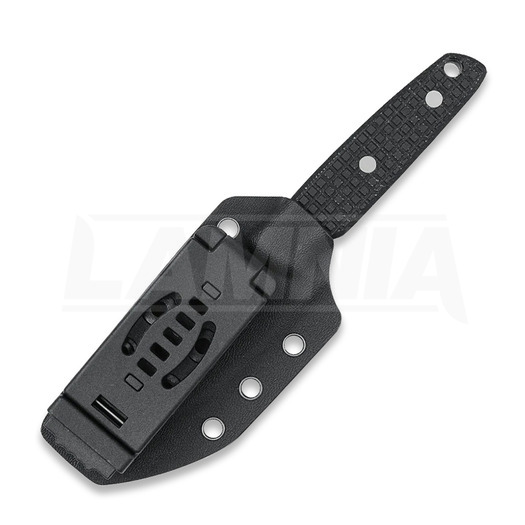 Vosteed Mink - Blastwash Clip Point - Micarta veitsi, musta