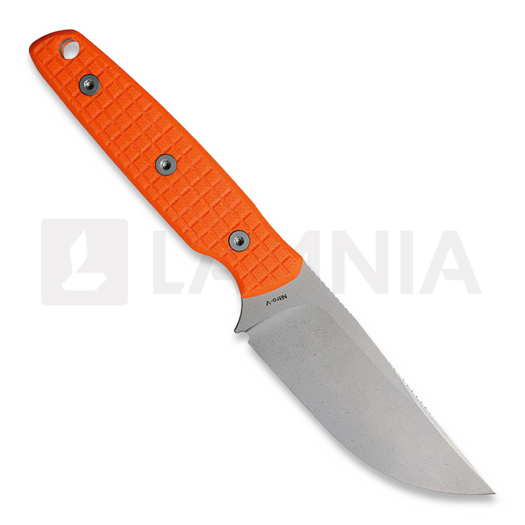 Vosteed Mink Clip Point - Blastwash - G10 knife, orange