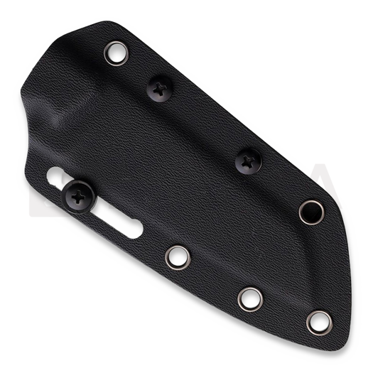Vosteed Mink Sheepsfoot - Blackwash - Micarta knife, blue