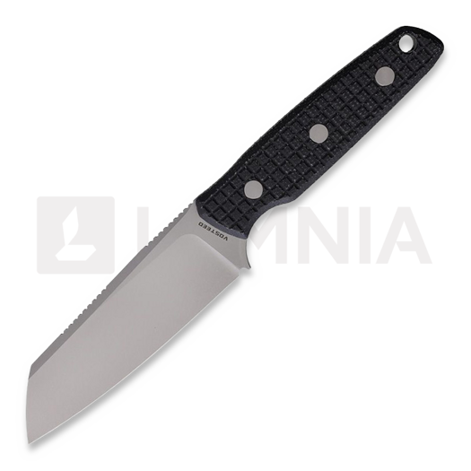 Vosteed Mink Sheepsfoot - Stonewash - Micarta peilis, juoda