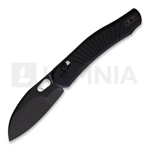 Vosteed Morel Crossbar - Aluminium Black - B/W Compound folding knife