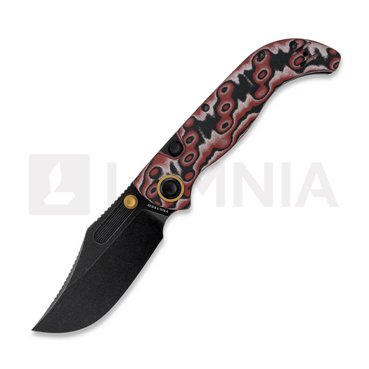 Liigendnuga Vosteed Naga - Blackwash - Micarta, Scarlet Void