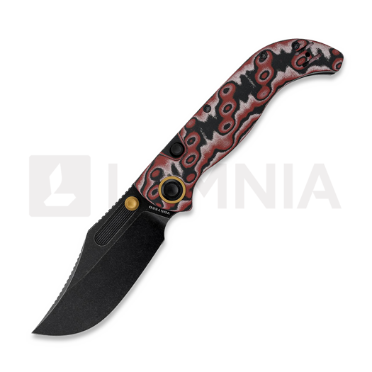 Vosteed Naga - Blackwash - Micarta kääntöveitsi, Scarlet Void
