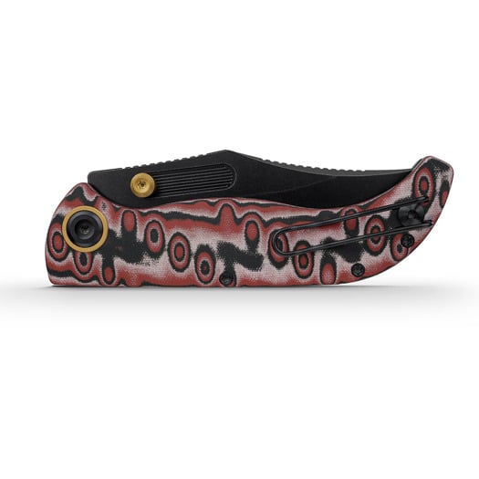 Vosteed Naga - Blackwash - Micarta sulankstomas peilis, Scarlet Void