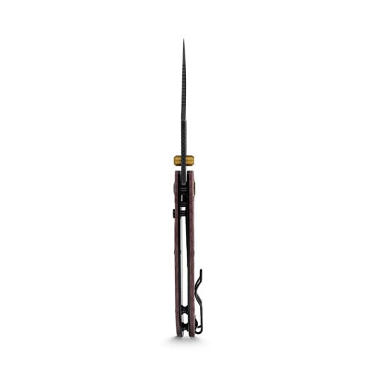 Vosteed Naga - Blackwash - Micarta sulankstomas peilis, Scarlet Void