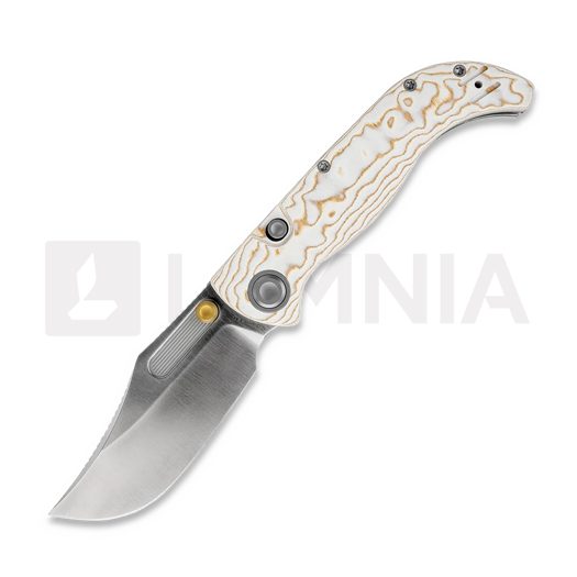 Saliekams nazis Vosteed Naga - Satin - Bamboo Micarta, Ivory Drift