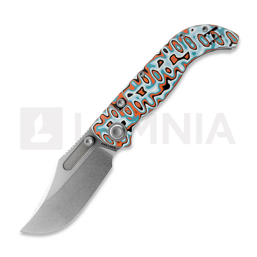 Vosteed Naga - Stonewash - Bamboo Micarta kääntöveitsi, Canyon Current