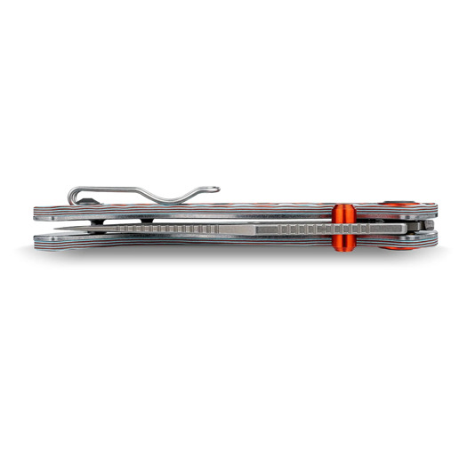 Saliekams nazis Vosteed Naga - Stonewash - Bamboo Micarta, Coral Orbit