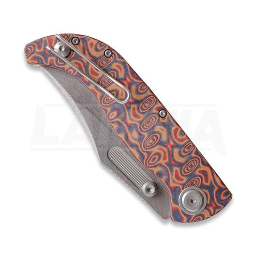 Vosteed Naga - Stonewash - Raindrop Micarta sulankstomas peilis, Copper