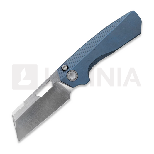 Nóż składany Vosteed Nip-L - Satin & Brushed - Titanium, niebieska