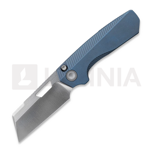 Couteau pliant Vosteed Nip-L - Satin & Brushed - Titanium, bleu