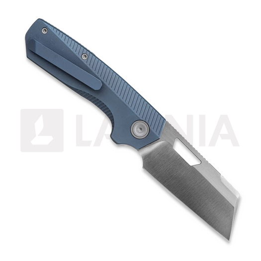 Coltello pieghevole Vosteed Nip-L - Satin & Brushed - Titanium, blu