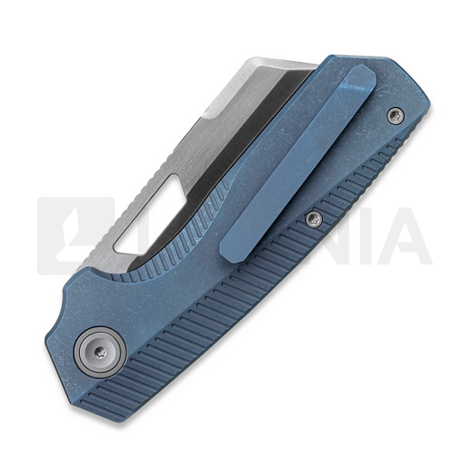 Vosteed Nip-L - Satin & Brushed - Titanium Taschenmesser, blau