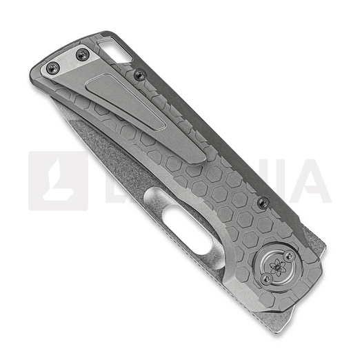 Vosteed Nymble - Stonewash - Titanium összecsukható kés, szürke