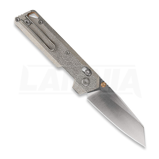Coltello pieghevole Vosteed Parallel - Satin & Brushed - Titanium, Arctic Crackle
