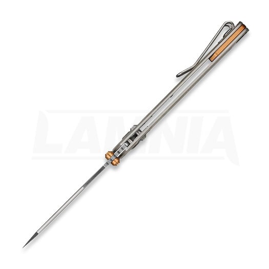 Vosteed Parallel - Satin & Brushed - Titanium sulankstomas peilis, Arctic Crackle