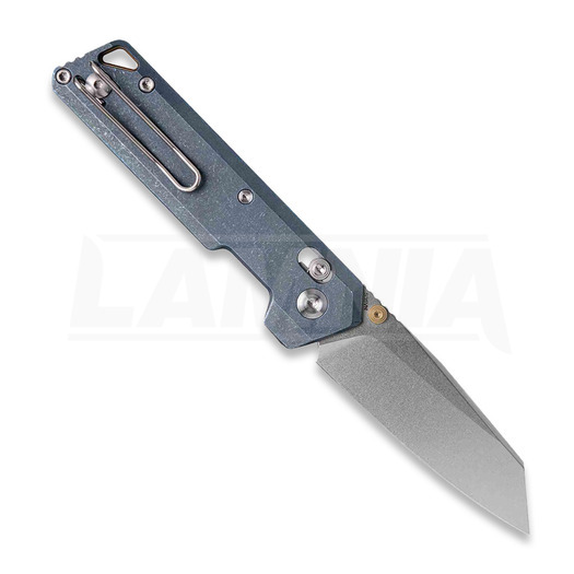 Vosteed Parallel - Stonewash - Titanium sulankstomas peilis, mėlyna