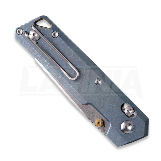 Vosteed Parallel - Stonewash - Titanium folding knife, blue