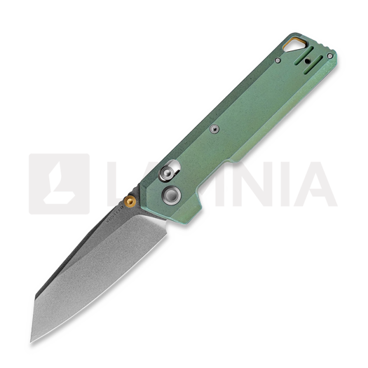 Vosteed Parallel - Stonewash - Titanium folding knife, green