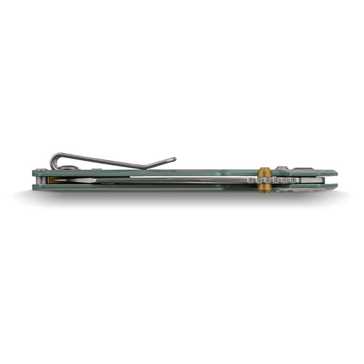 Coltello pieghevole Vosteed Parallel - Stonewash - Titanium, verde