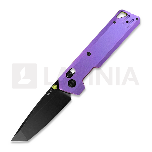 Liigendnuga Vosteed Parallel Tanto - Blackwash - Titanium, purpurne