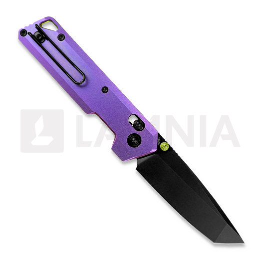 Liigendnuga Vosteed Parallel Tanto - Blackwash - Titanium, purpurne