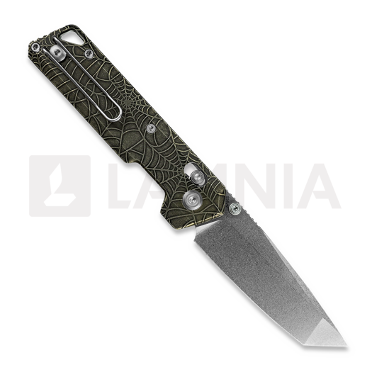 Vosteed Parallel Tanto - Stonewash - Titanium kääntöveitsi, Acidwash