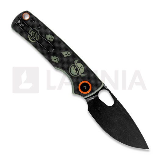 Vosteed Porcupine - Blackwash - G10 & GID G10 kääntöveitsi, Halloween Monster & Jar