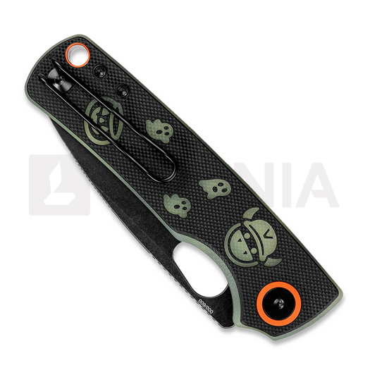 Складной нож Vosteed Porcupine - Blackwash - G10 & GID G10, Halloween Monster & Jar