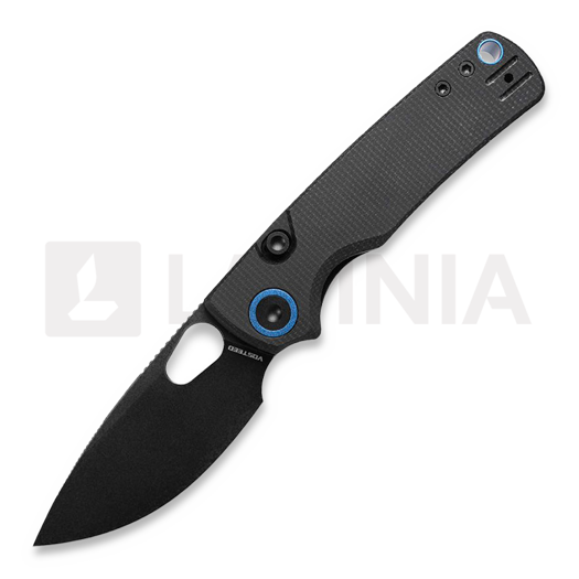 Vosteed Porcupine - Blackwash - Micarta 折り畳みナイフ, 黒