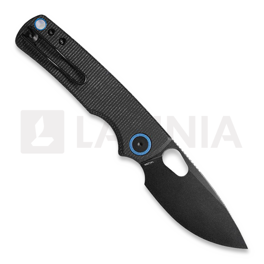 Vosteed Porcupine - Blackwash - Micarta folding knife, black