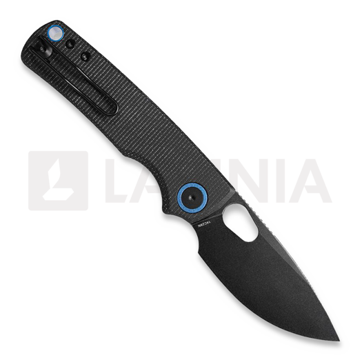 Coltello pieghevole Vosteed Porcupine - Blackwash - Micarta, nero