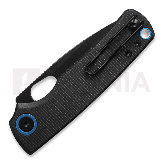 Vosteed Porcupine - Blackwash - Micarta folding knife, black