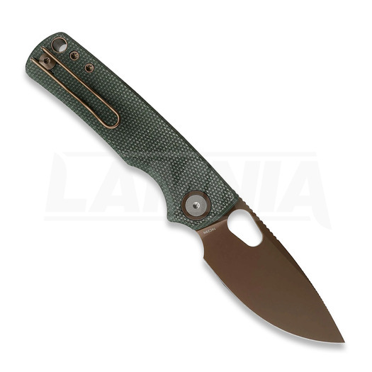 Nóż składany Vosteed Porcupine - Copper Dune - Micarta, zielona