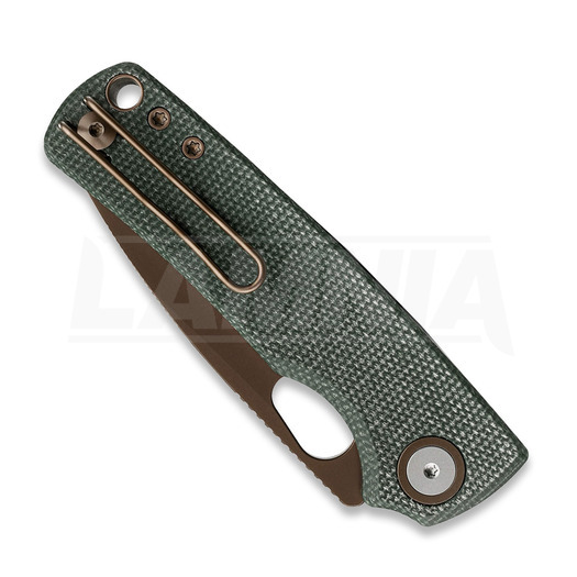 Vosteed Porcupine - Copper Dune - Micarta sulankstomas peilis, žalia