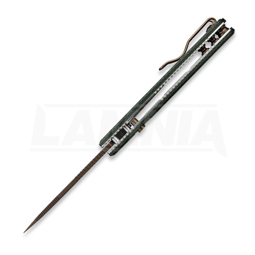 Nóż składany Vosteed Porcupine - Copper Dune - Micarta, zielona