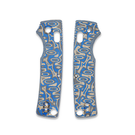 Handle scales Vosteed Porcupine ModSwap™ - Blue Ocean Micarta