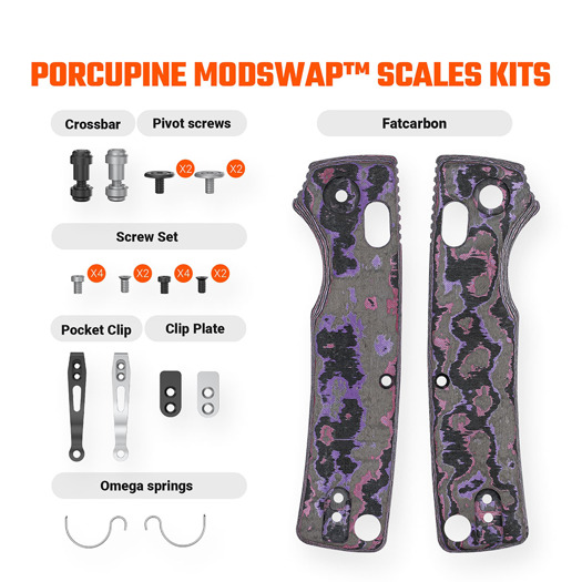 Vosteed Porcupine ModSwap™ - Purple Haze Fatcarbon kahvapalat