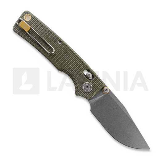 Coltello pieghevole Vosteed Porcupine ModSwap™ - Stonewash - Micarta, verde