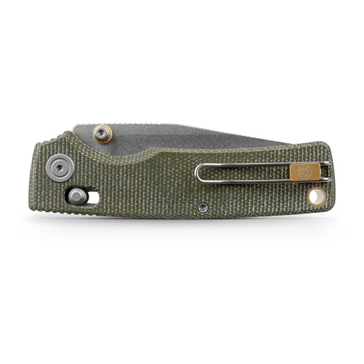 Vosteed Porcupine ModSwap&trade; - Stonewash - Micarta sulankstomas peilis, žalia