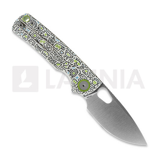 Navaja Vosteed Porcupine - Satin - G10, Doodle Monster&trade;