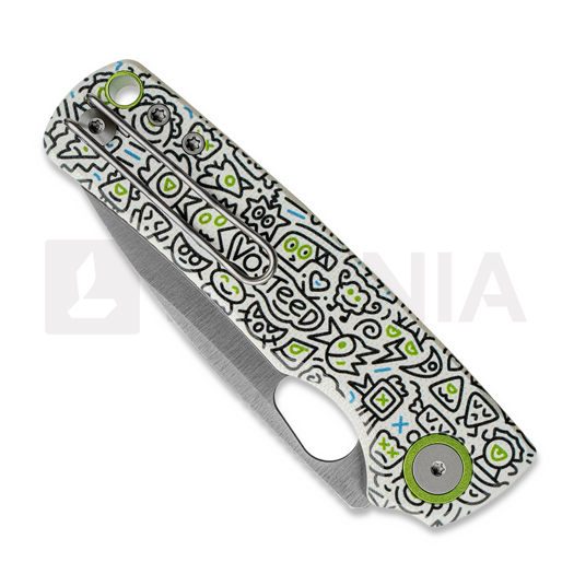 Navaja Vosteed Porcupine - Satin - G10, Doodle Monster&trade;